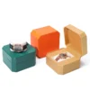 custom logo PU leather watch travel storage box for men and women watches - gift packaging