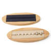 dark solid wood oval long ring tray for stud earrings display view 5