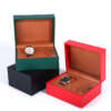 elegant PU leather flip travel watch case for mechanical watch packaging - gift packaging