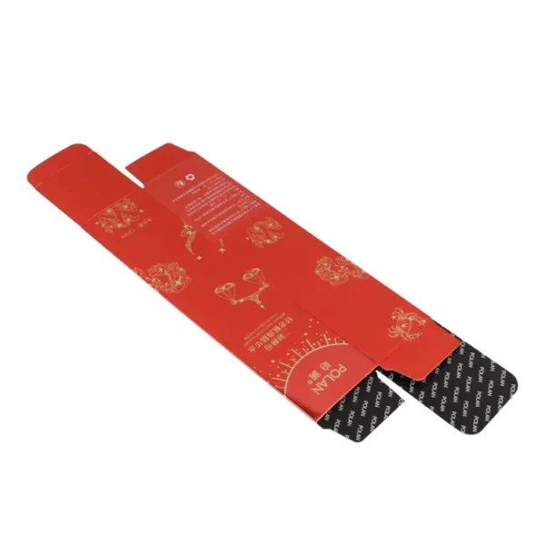 custom printed skin care makeup set folding paper carton - print detail view