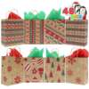 Wholesale Christmas kraft shopping gift bag for custom paper bag buyers