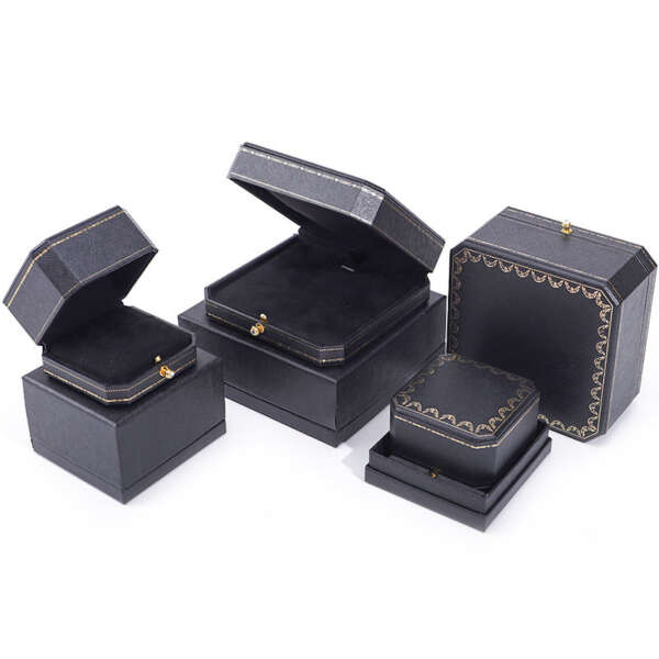 luxury jewelry packaging box with tote bag for bracelet earrings necklace ring - custom logo option
