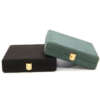 rounded corner microfiber leather jewelry box for pearl necklace ring view 4