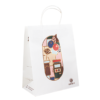 boutique food grade kraft shopping bag for supermarket clothing view 1