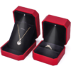 painted LED jewelry display box with light for ring necklace bracelet chain earrings - product presentation