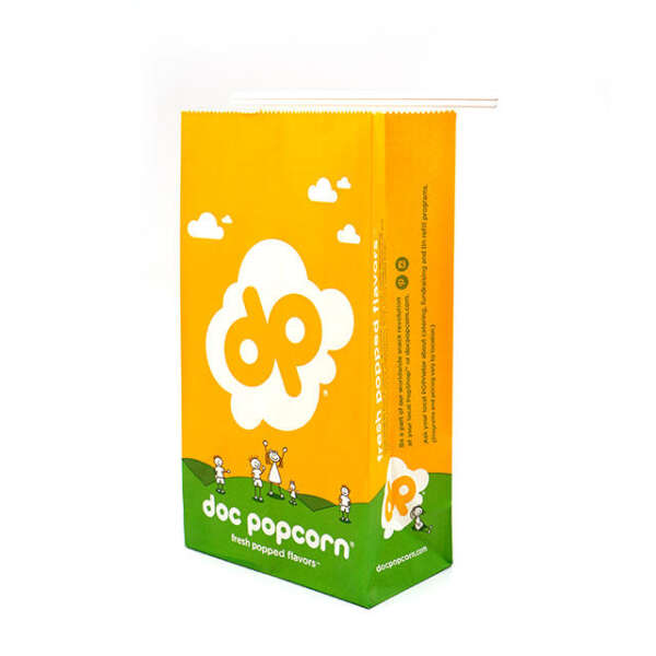 food grade greaseproof microwave popcorn kraft paper bag view 1
