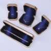 gold painted LED jewelry packaging box for bracelet earrings necklace ring - retail display