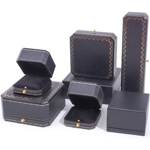 luxury jewelry packaging box with tote bag for bracelet earrings necklace ring - detail view