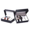 luxury quartz watch travel storage box with custom logo - front view