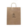 custom logo recycled brown kraft fast food takeaway paper bag image 3