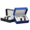 luxury travel watch storage box with custom logo - front view