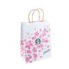 biodegradable brown kraft takeaway shopping paper bag with print view 1