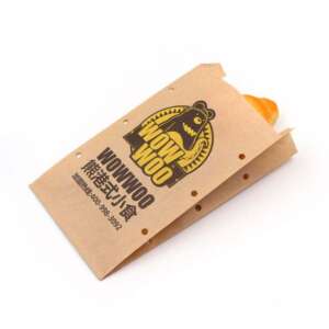 greaseproof paper greaseproof fries sandwich paper bag with logo printing detail