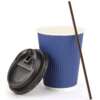 biodegradable PLA coated coffee cup and seed paper bag packaging view 1
