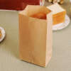 white kraft LDPE lined paper bag for custom pet food packaging - print detail view