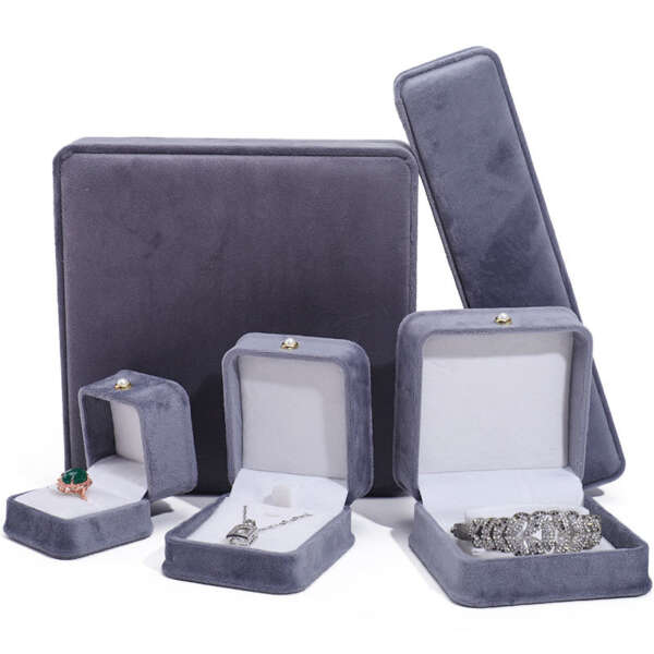 pearl buckle jewelry storage box for bracelet necklace ring earrings - custom logo option