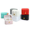 PU leather mini travel jewelry organizer case for ring earring necklace - custom logo option