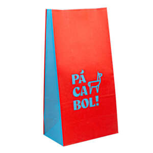 Custom flat bottom kraft SOS snack bag for restaurant snacks, bread, cookies, coffee, popcorn and eco food packaging