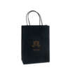 100gsm small kraft shopping paper bag production sample with export carton support