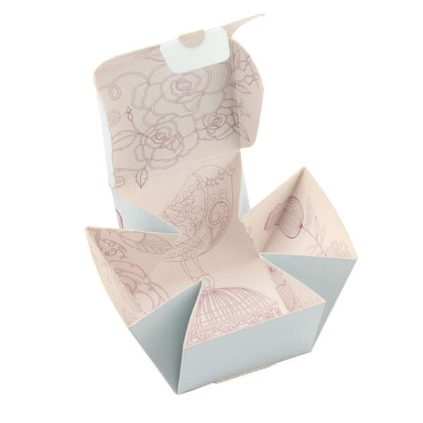 UV printed scented candle folding paper box packaging - front view