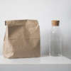 poly laminated kraft stand up bread paper bag packaging view 2