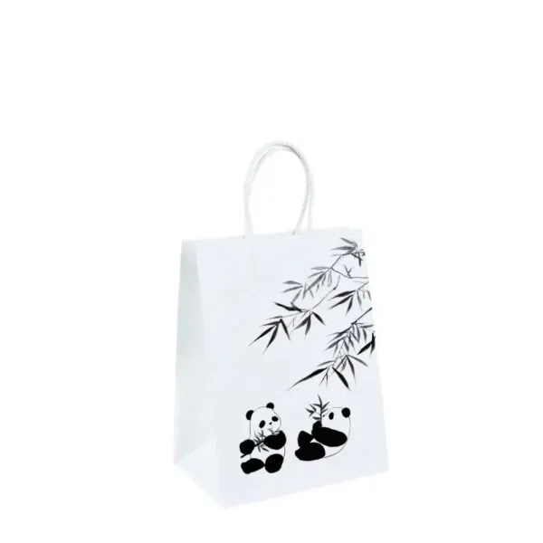 eco printed paper gift bag for product promotion view 1