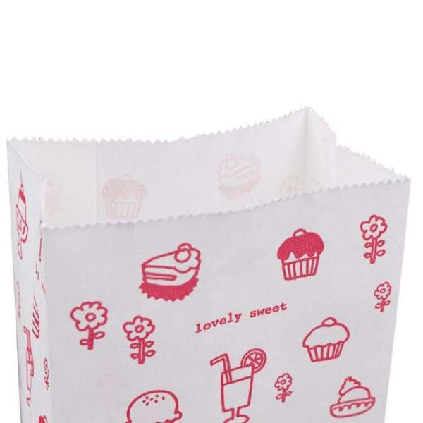 recyclable kraft flower food paper bag production sample with export carton support