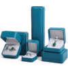 luxury PU leather jewelry organizer box for bracelet necklace earrings ring - custom logo option
