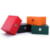 custom logo leather watch storage gift box for men watch packaging - product presentation
