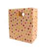 Custom colorful kraft shopping bag with handle for retail shopping, crafts, gifts and promotional packaging