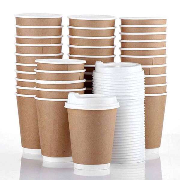 Custom heat resistant coffee bakery paper bag for hot coffee cup sets, sleeves, bakery products and takeaway packaging