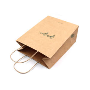 custom retail shopping gift paper bag with logo print view 2