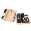 Custom logo solid wood combination jewelry display tray