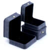 Open jewelry gift box showing soft necklace and ring layout
