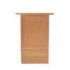 greaseproof brown white kraft food paper bag with window and tin tie image 6
