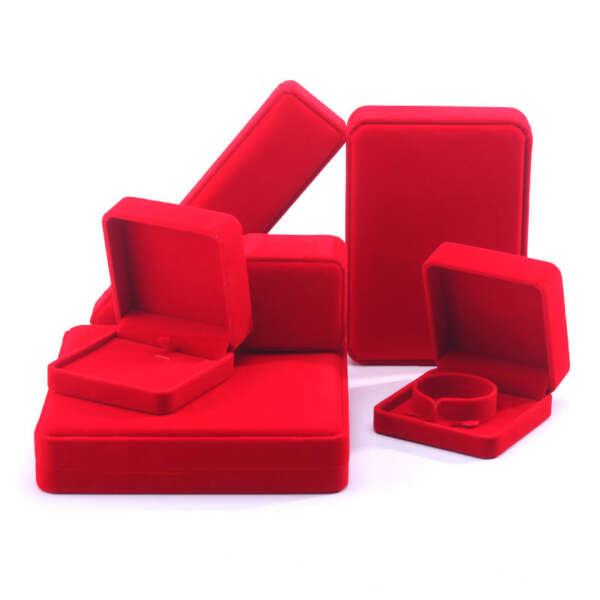 custom jewelry gift box for stud earrings necklace ring - product presentation