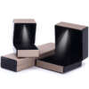 Gold LED jewelry packaging box with fitted insert