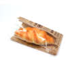 Branded kraft paper food bag for bread and bakery display