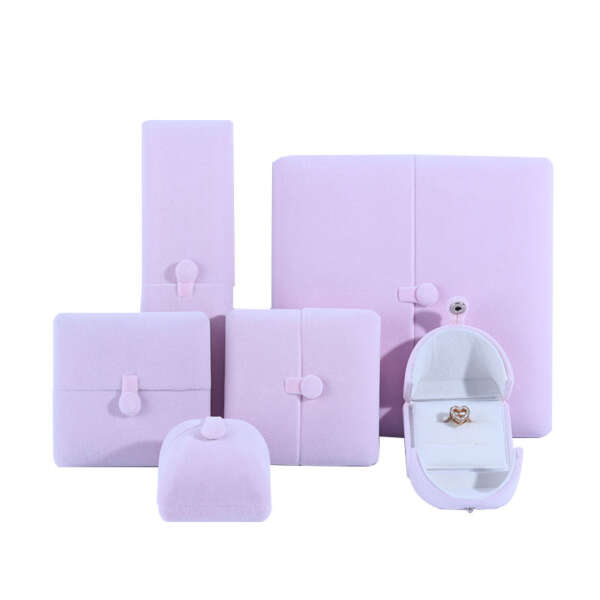 luxury jewelry gift packaging box for bracelet earrings necklace ring - front view