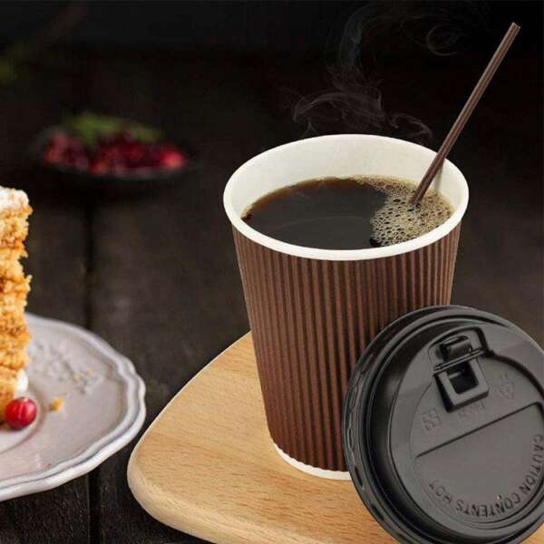 heat resistant coffee bakery paper bag showing kraft look, logo printing and handled or gusset options