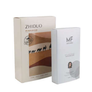cosmetic product paper packaging box - open display view