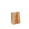 brown kraft takeaway paper bag with window and flexo print view 5