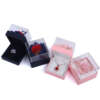 square rose necklace ring jewelry gift box - custom logo option