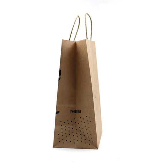 biodegradable recycled kraft paper gift wrapping bag view 6