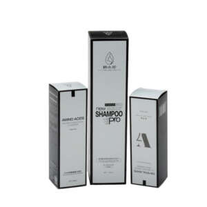 printed cosmetic skin care perfume facial mask folding paper box - open display view
