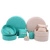Colorful round paper engagement ring storage box