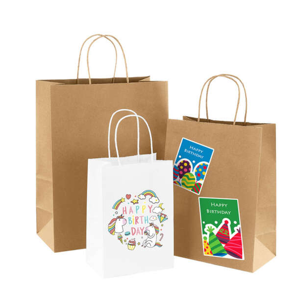 OEM custom paper bag production sample with export carton support