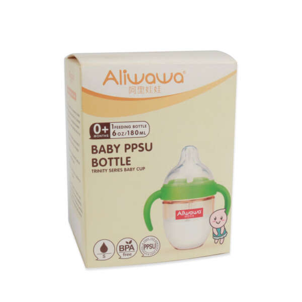 custom baby bottle breast pump paper box packaging - print detail view