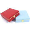 leather LED ring jewelry box with light and mirror for jewelry set - product presentation