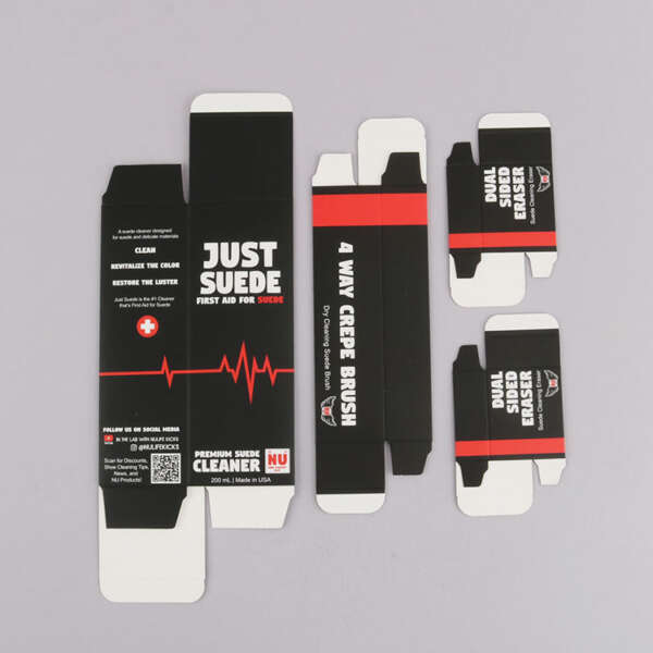 white card custom clean paper box packaging - retail presentation